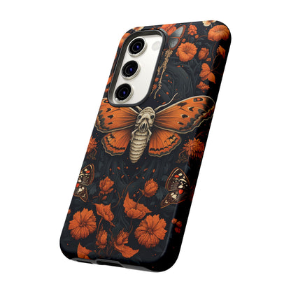 Eerie Elegance Halloween Goth Moth Phone Cover