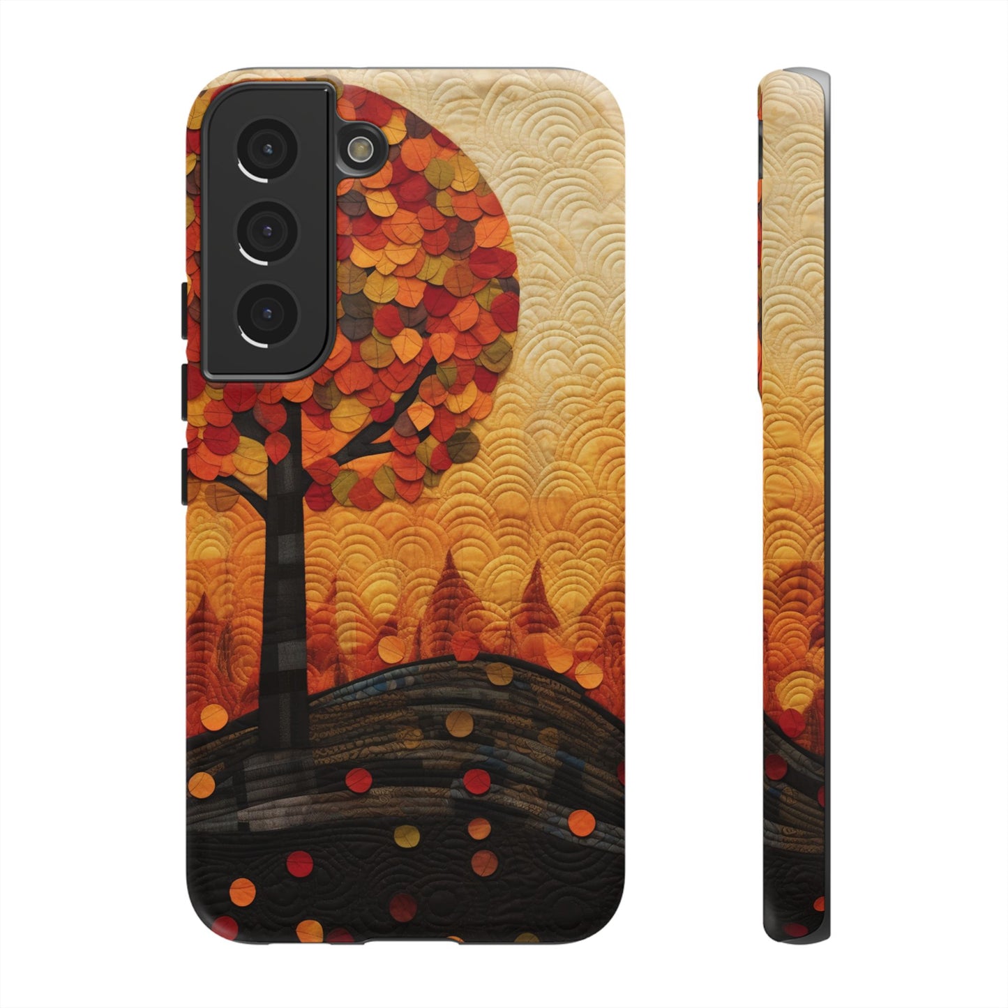 Autumn iPhone Case, Forest Embroidered Style Phone Case