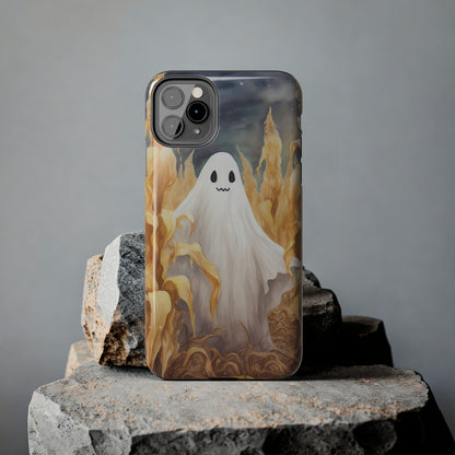 Ghost of Halloween Fall Pumpkins iPhone Case | Embrace the Spooky Autumn Vibes