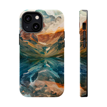 Reflections Mountain Sunset Lake MagSafe Phone Case