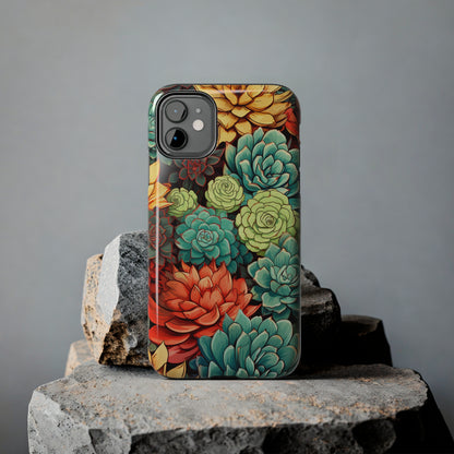 Succulent Desert Cactus Floral iPhone Case | Embrace the Beauty of Arid Elegance