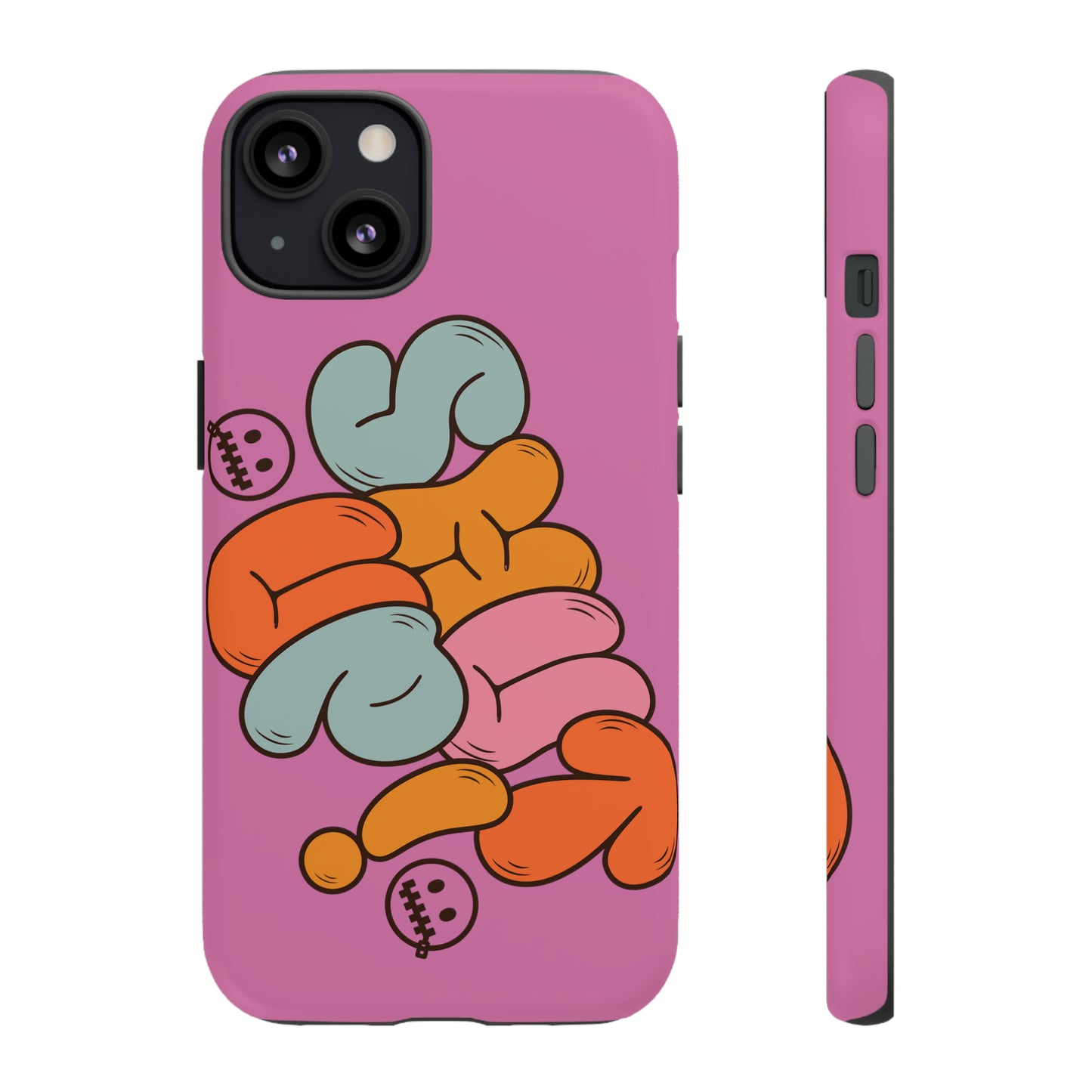 Shut Up Phone Case | Warm Retro Psychedelic Colors | For iPhone, Pixel, Samsung