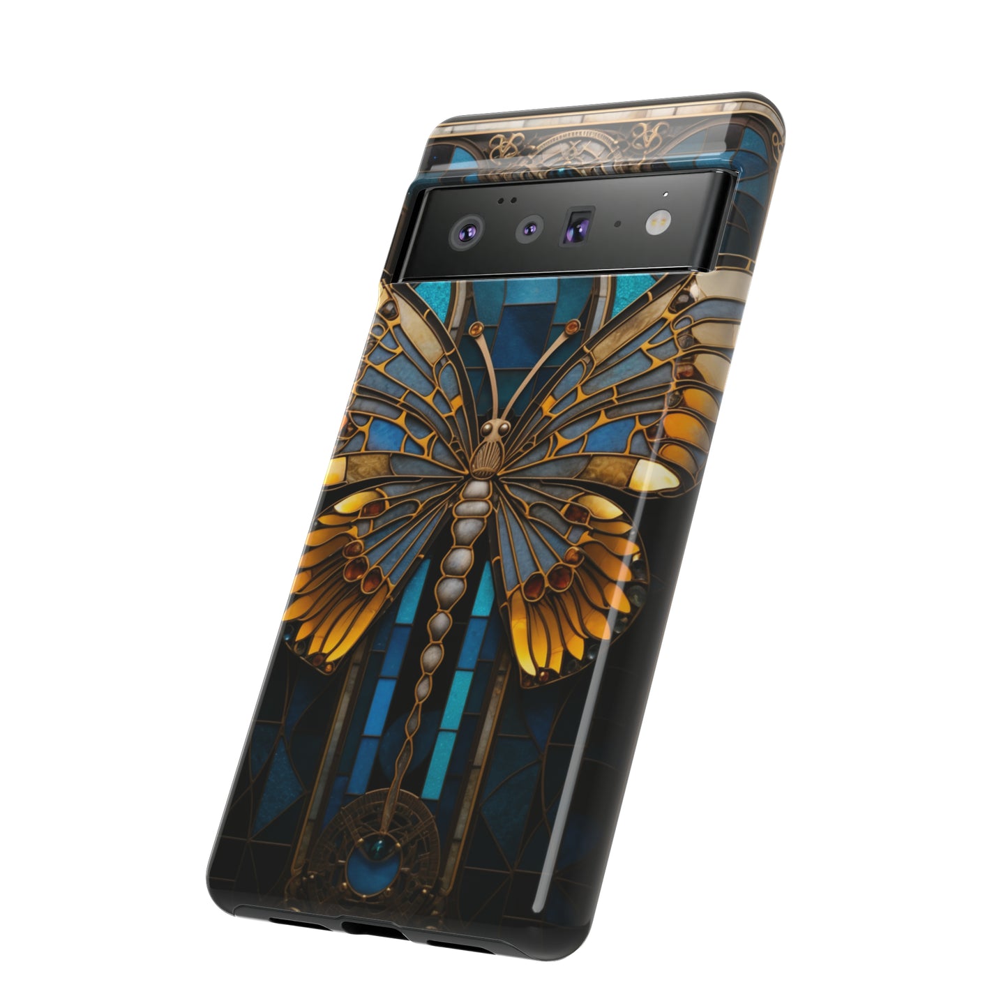 Stained Glass iPhone Butterfly Floral Aesthetic Art Nouveau