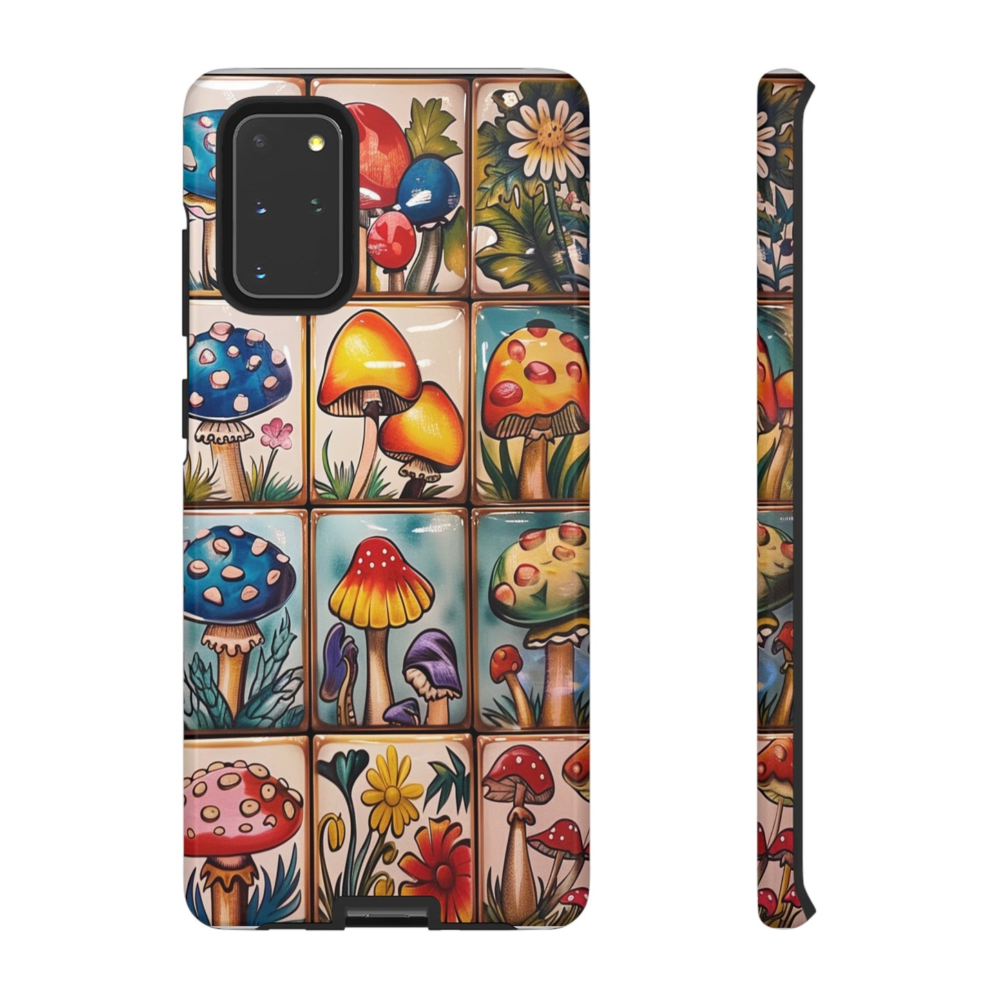 Trippy Magic Mushroom Tile  Abstract Art Phone Case