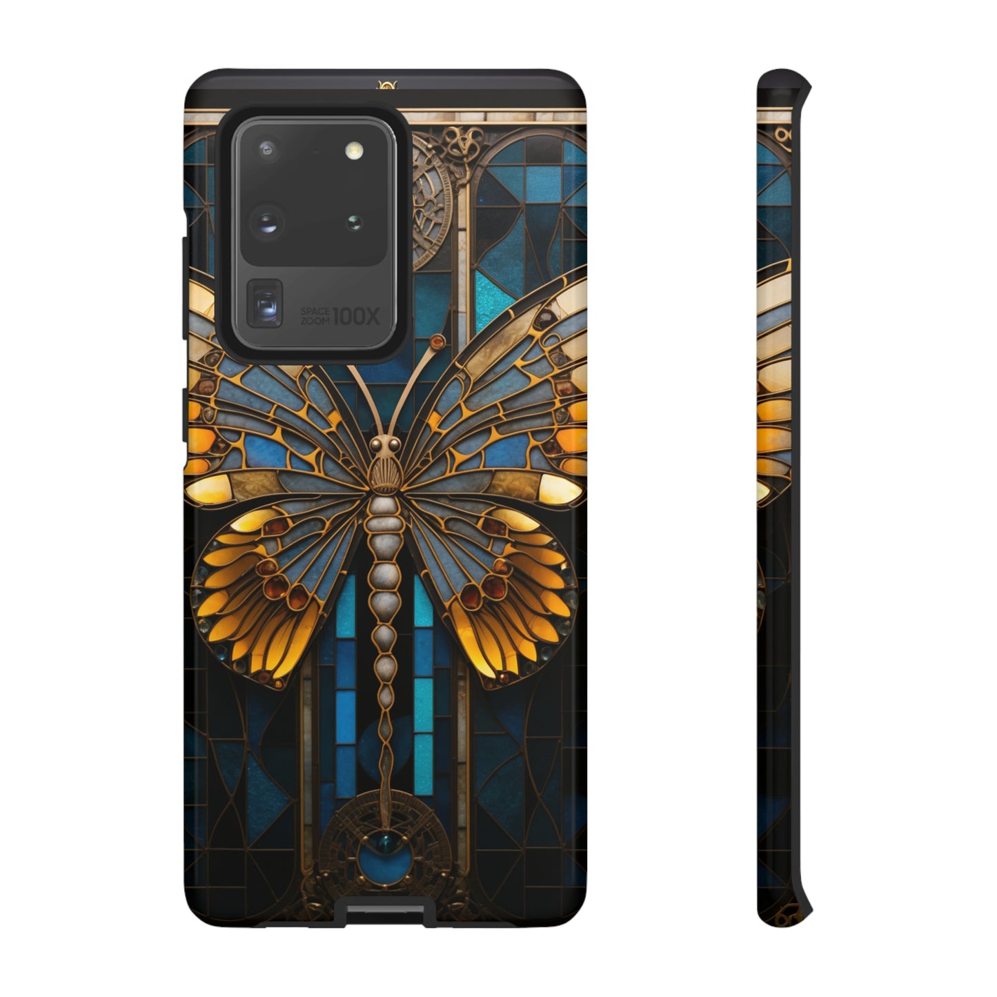 Stained Glass iPhone Butterfly Floral Aesthetic Art Nouveau