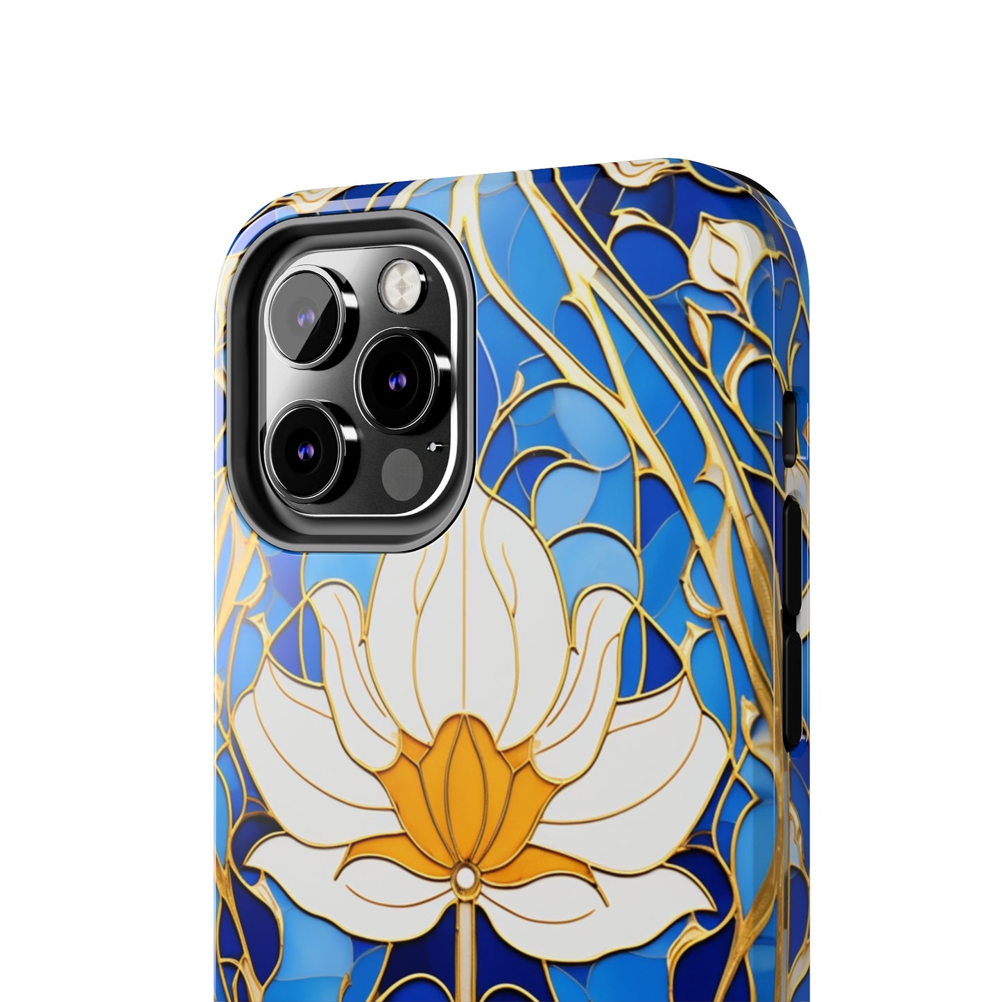 Art Deco Stained Glass iPhone Case | Vintage Floral Glamour, iPhone Case for Models 11 through 14 Pro Max