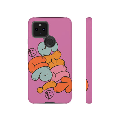 Shut Up Phone Case | Warm Retro Psychedelic Colors | For iPhone, Pixel, Samsung