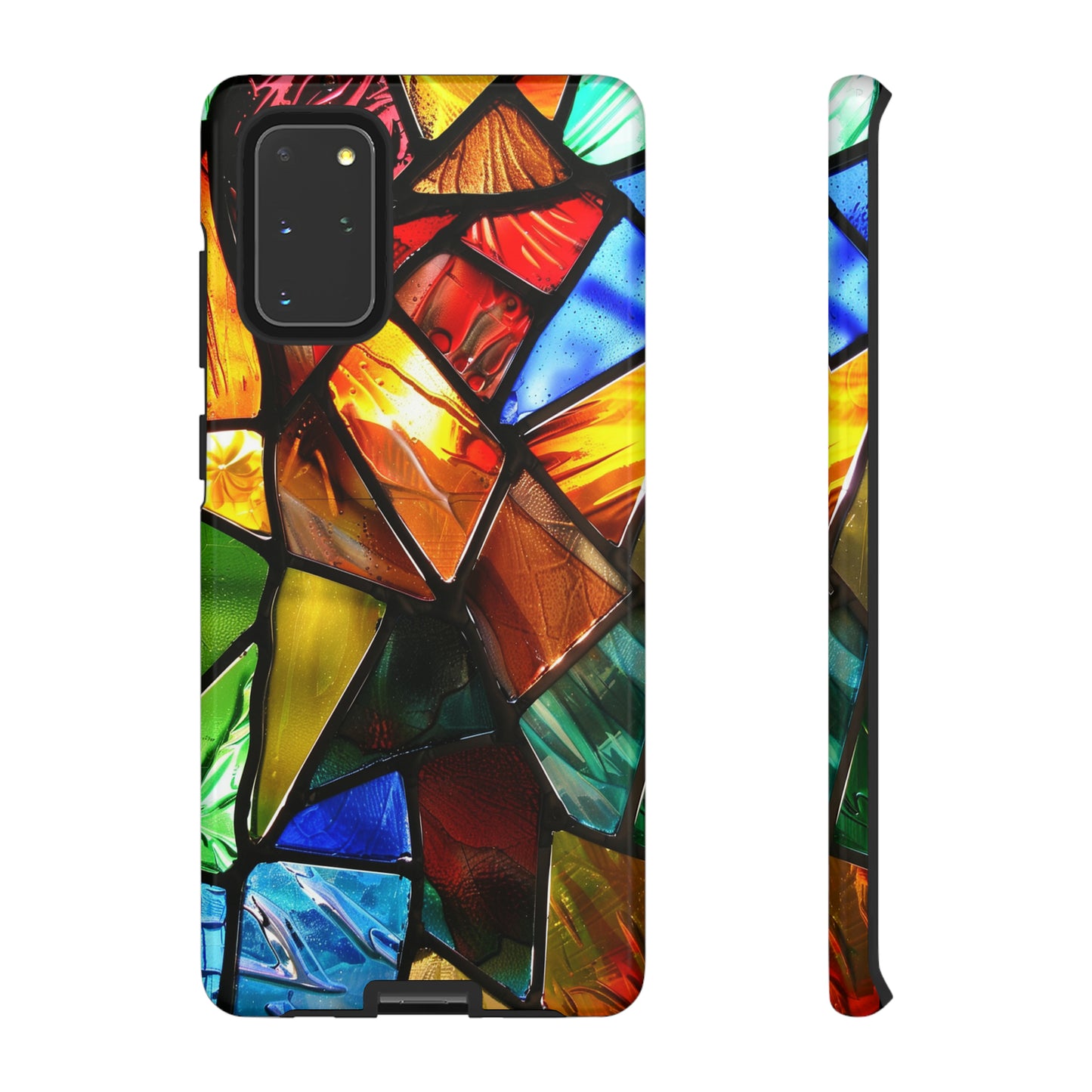 Color Explosion Abstract Stained Glass Phone Case