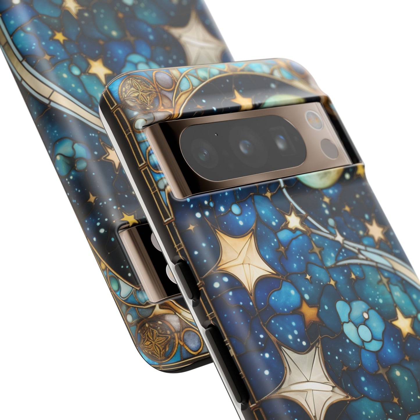 Boho Starry Night Stained Glass Artistry Phone Cover