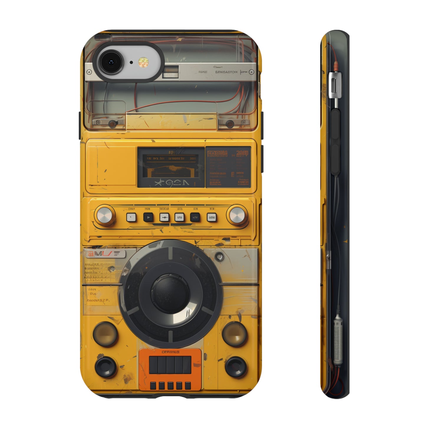 Cyberpunk Techno Gadget Walkman: Premium Phone Tough Case for iPhone, Samsung Galaxy, and Google Pixel