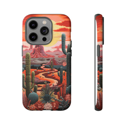 Cactus Desert Sunset Phone Case