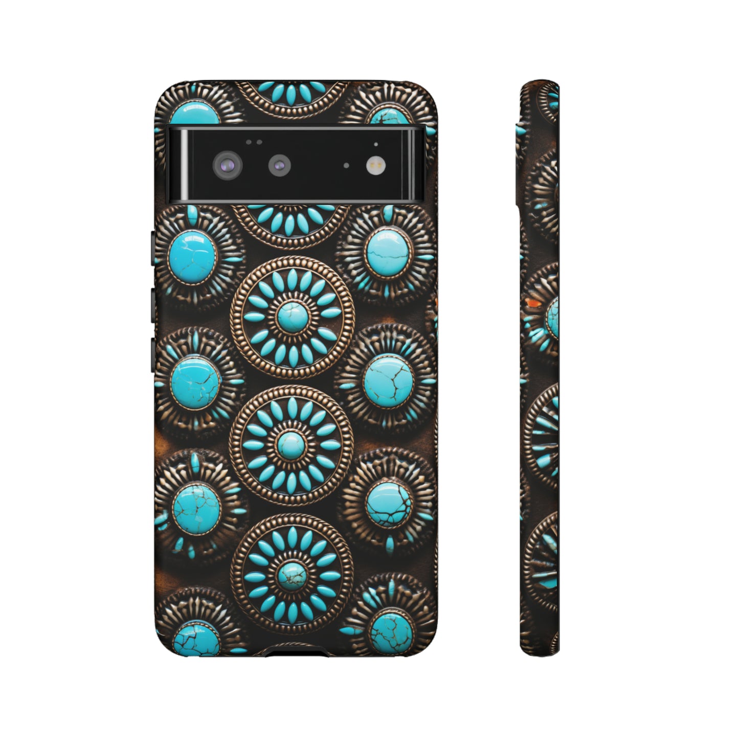 Vintage Navajo Native American Turquoise Concho Phone Case