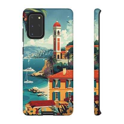 Midcentury French Riviera Landscape Painting Phone Case