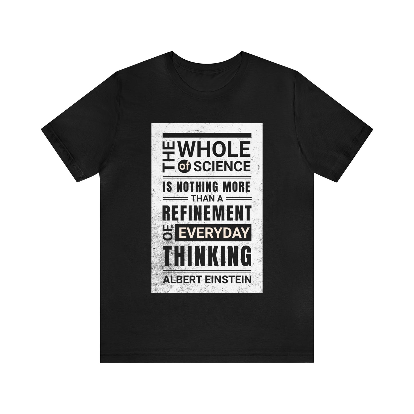 Inspirational Einstein quote t-shirt for science lovers