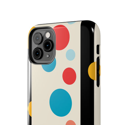 Classic Meets Creative: Abstract Polka Dots Tough Case for iPhone