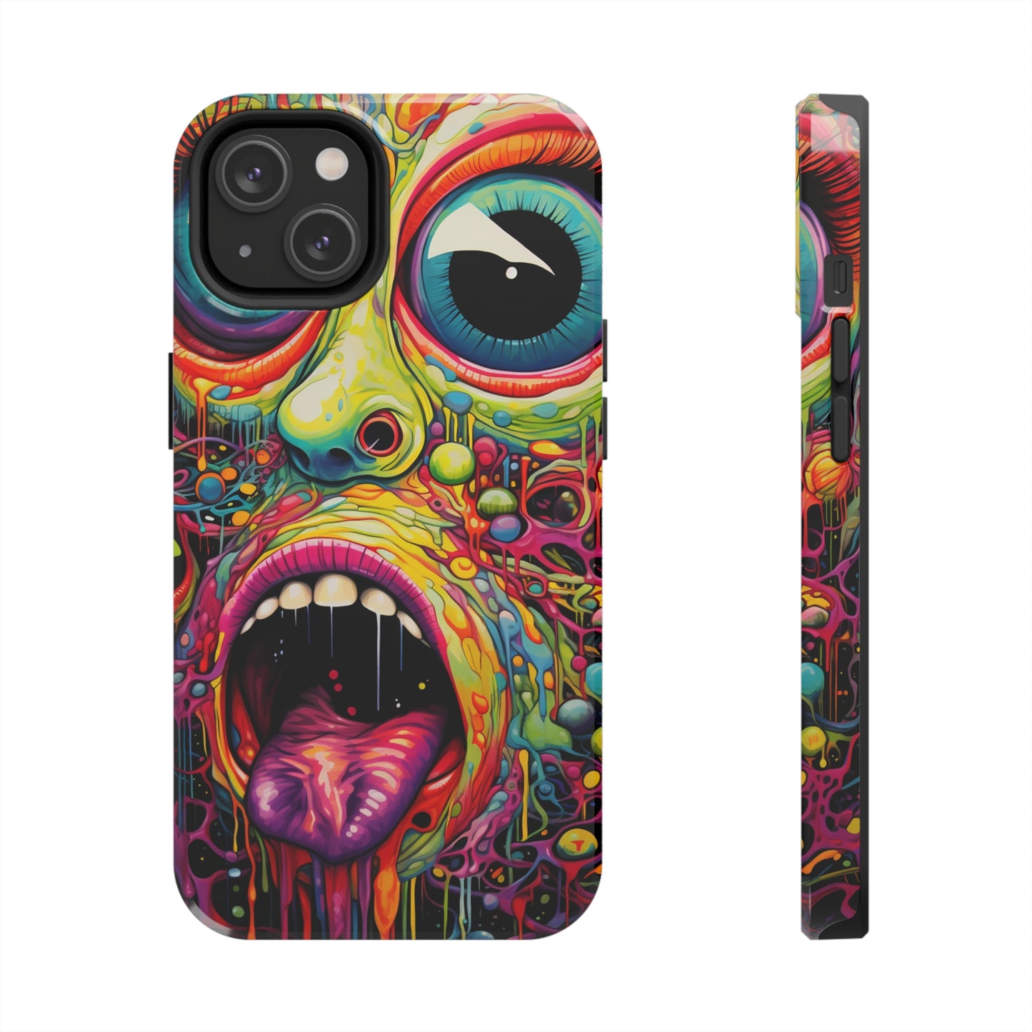 Trippy Hippie Acid Drop: Vibrant Swirls & Dazzling Colors | Tough iPhone Case