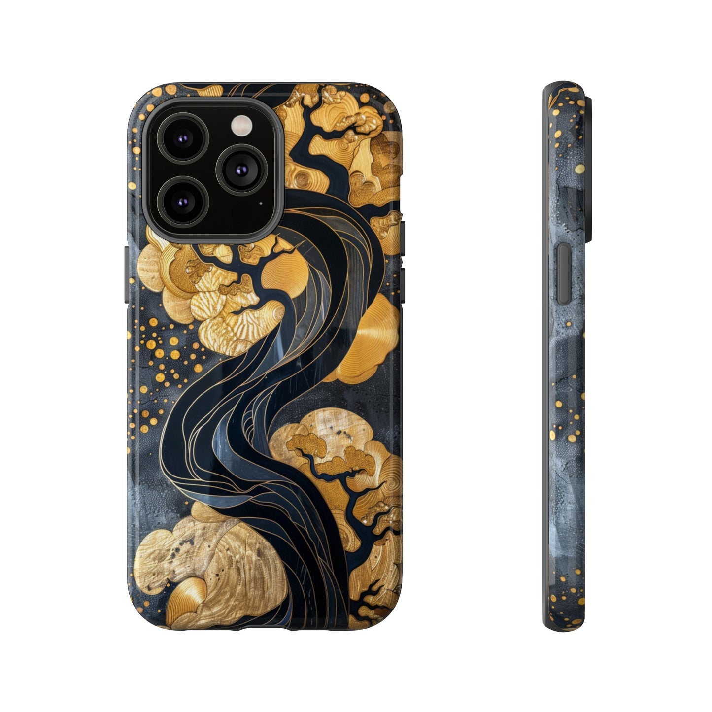 Gold and Silver Tree of Life Design Phone Case