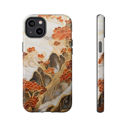 Chiyogami Floral Tough iPhone Case Galaxy S23 S22 S21 S20 Plus Ultra | Iphone 14 13 12 11 8 Pro Max Mini | Pixel 7 6 Pro 5 | Japanese Boho