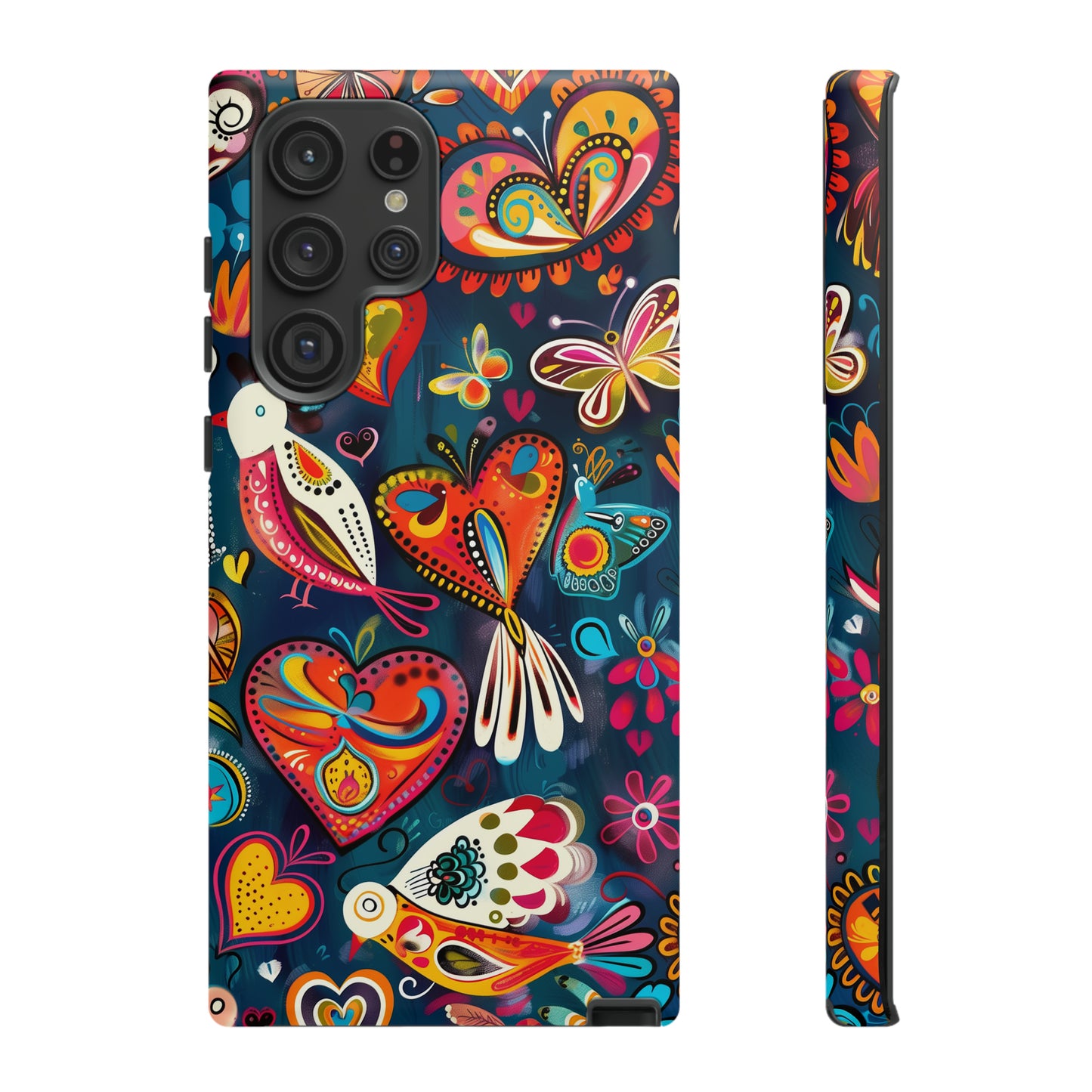 Bright Colorful Mexican Style Mural Painting Phone Case