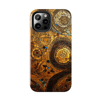 Golden Spiral Tile iPhone Case | Add Glamour and Elegance to Your Device