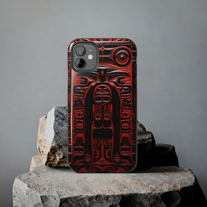 Raven Totems: Northwest Native American Carving | Heritage iPhone Case