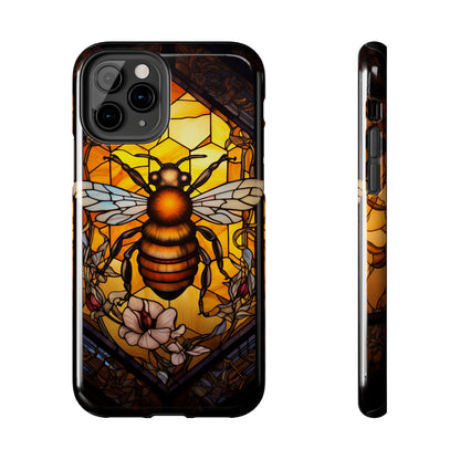 Stained glass Honey Bee iPhone Case | Embrace the Sweetness of Nature's Workers