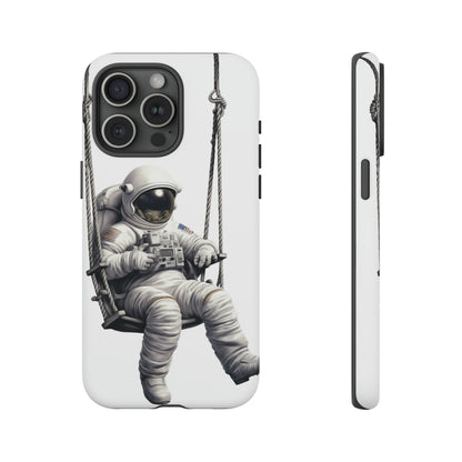 Astronaut on a Swing Phone Case