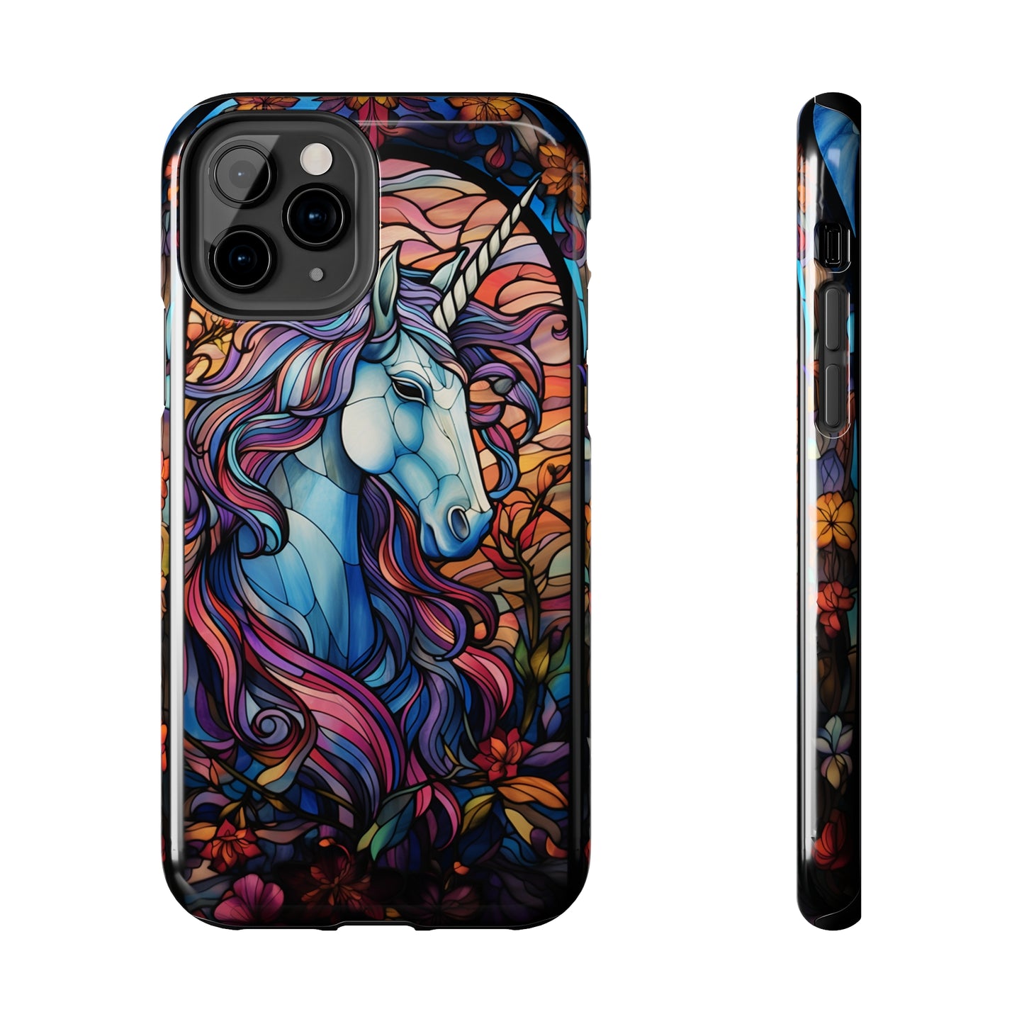 Unicorn Stained Glass iPhone Case | Mythical Beauty and Device Protection