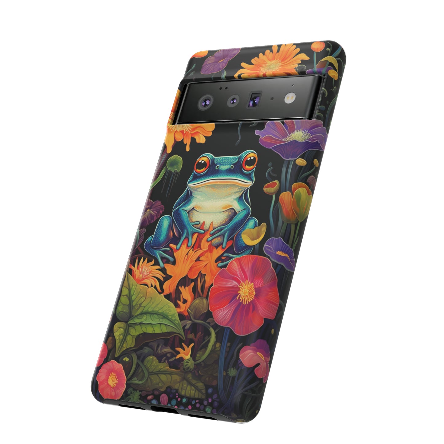 Floral Frogs Elegance Phone Case for Google Pixel, iPhone & Samsung Galaxy