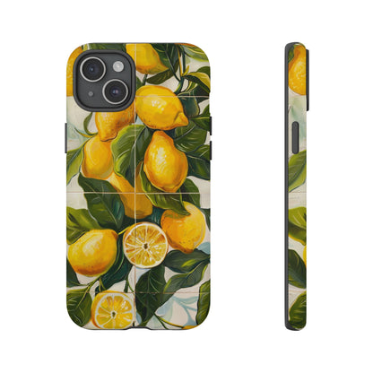 Mediterranean Lemon Italian Tile iPhone 14 Case