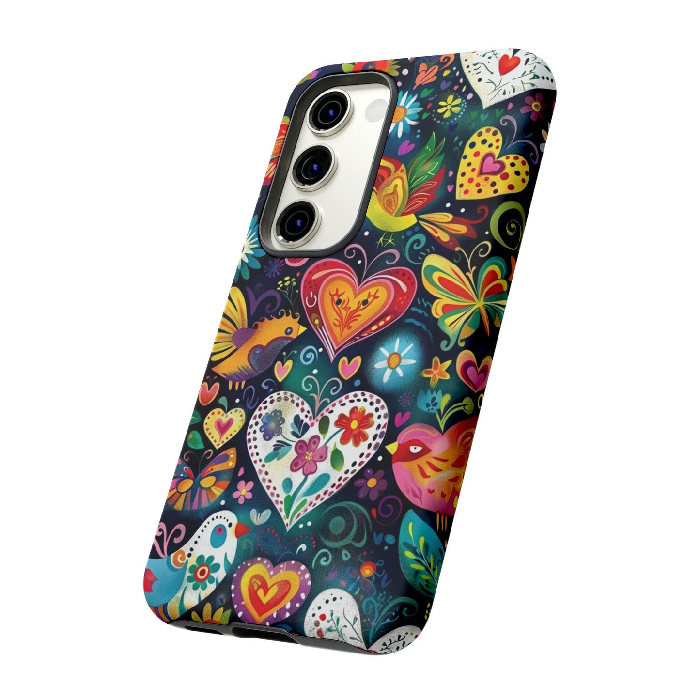 Floral Butterfly Magic Hearts Phone Case