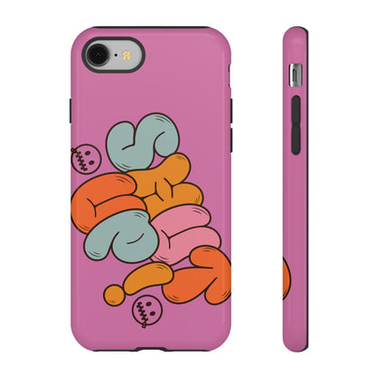 Shut Up Phone Case | Warm Retro Psychedelic Colors | For iPhone, Pixel, Samsung