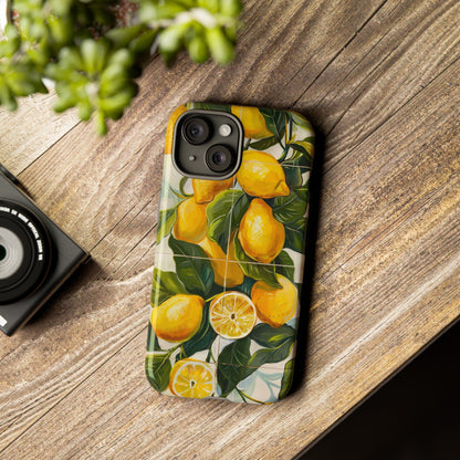 Mediterranean Lemon Italian Tile iPhone 14 Case