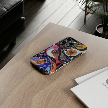 Mexican Style Bird Painting Phone Case