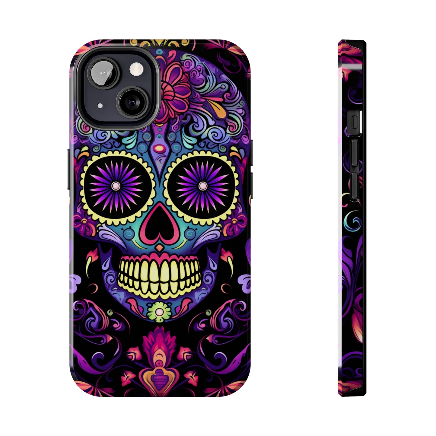 Sugar Skull iPhone Case | Dia de los Muertos Tough Case for iPhone 11, 12, 13