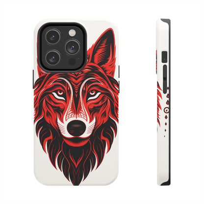 Mystic Echoes: Native American Tribal Wolf | Cultural Heritage iPhone Case