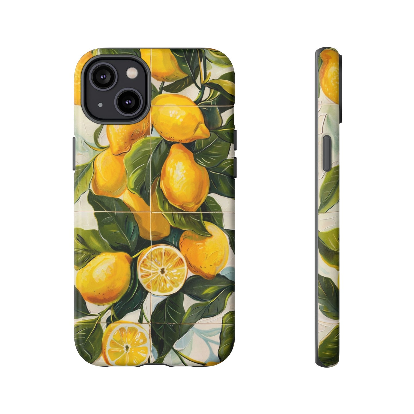 Mediterranean Lemon Italian Tile iPhone 14 Case