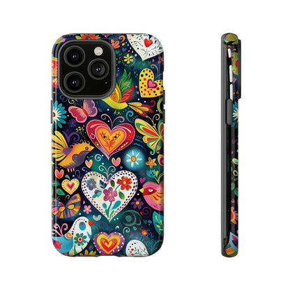 Floral Butterfly Magic Hearts Phone Case