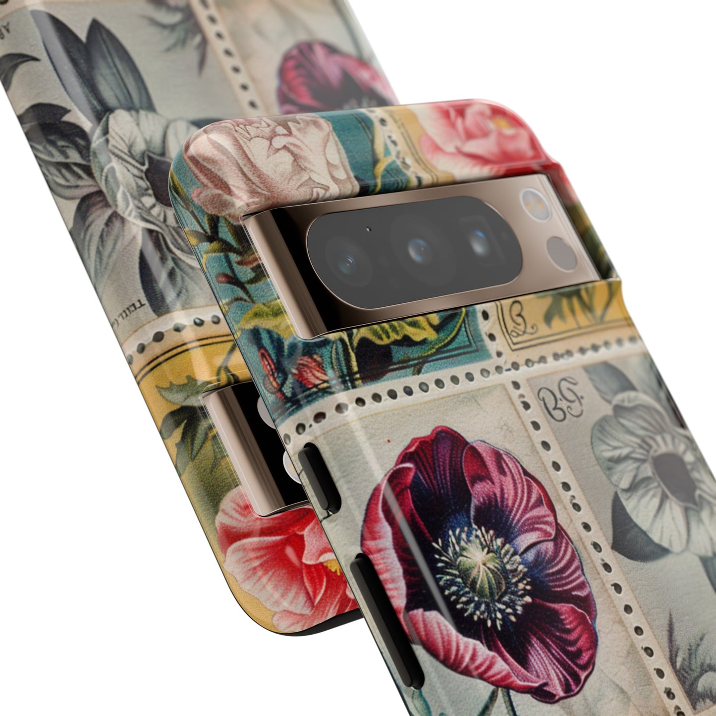 Vintage Floral Stamps Phone Case