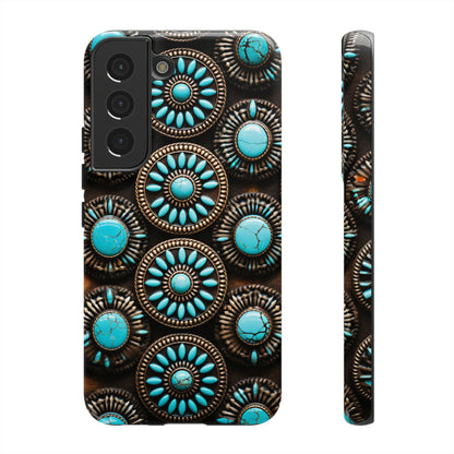 Vintage Navajo Native American Turquoise Concho Phone Case