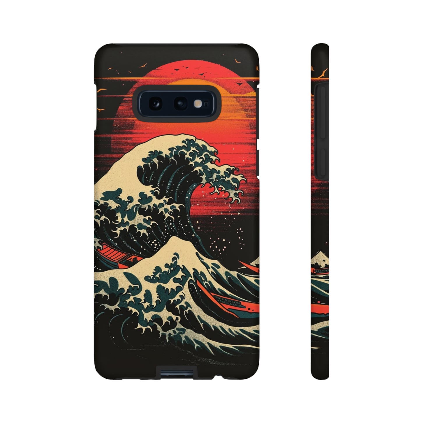 Great Wave off Kanagawa Retro Sunset