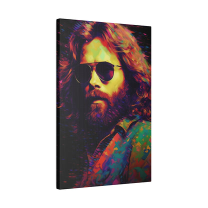 Jim Morrison of The Doors Pop Art | Stretched Canvas Print