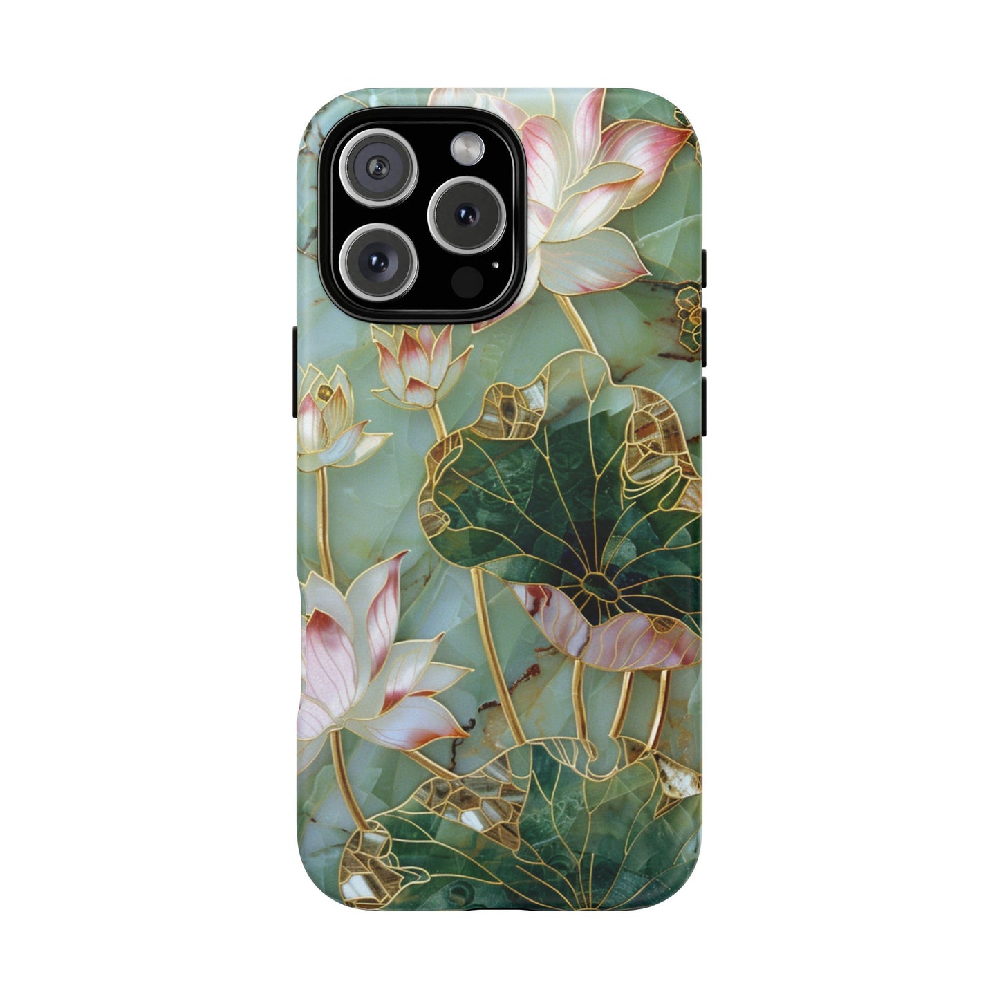 Elegant Floral Phone Case - Tough Cases with Lotus Design