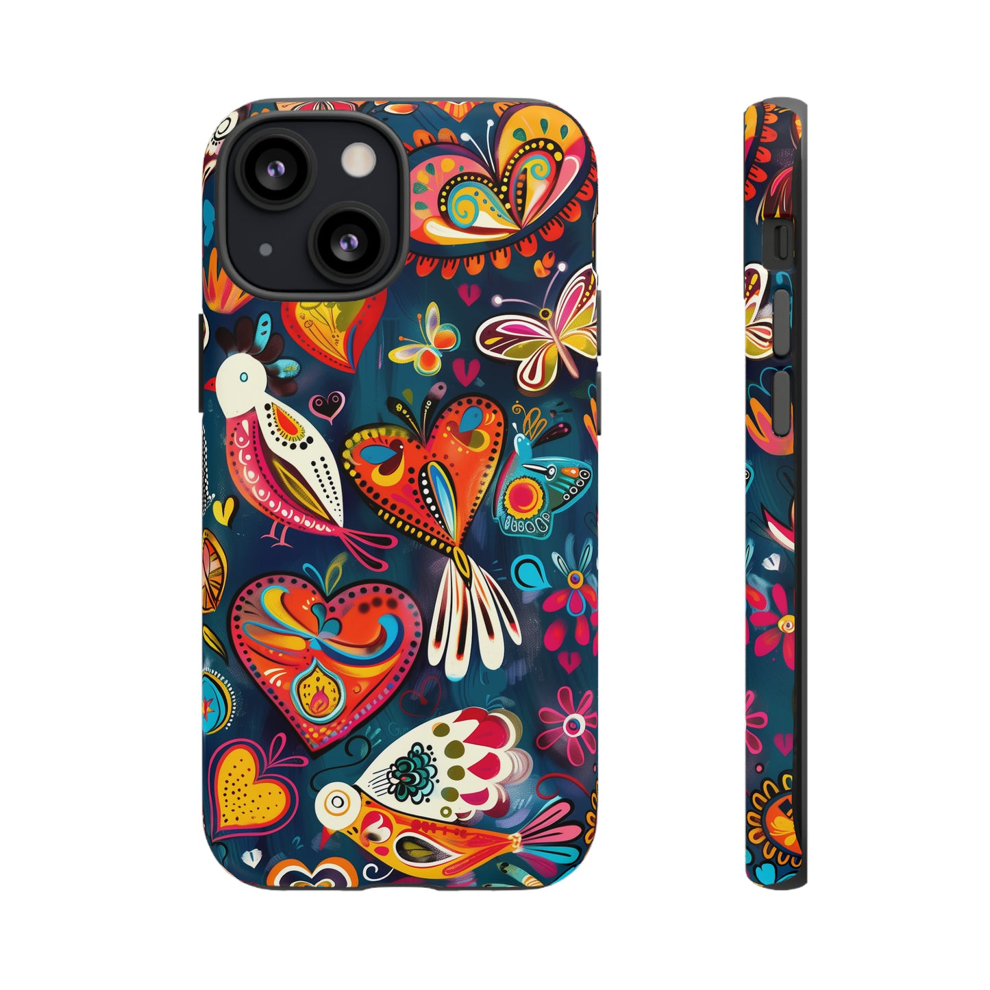 Bright Colorful Mexican Style Mural Painting Phone Case