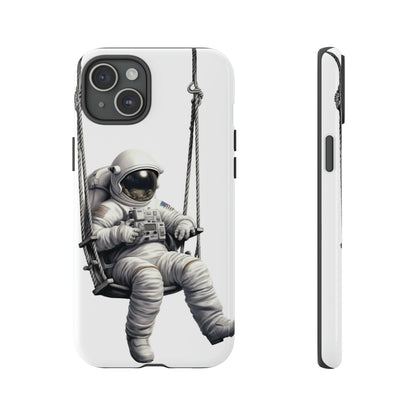 Astronaut on a Swing Phone Case