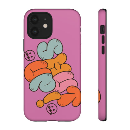 Shut Up Phone Case | Warm Retro Psychedelic Colors | For iPhone, Pixel, Samsung