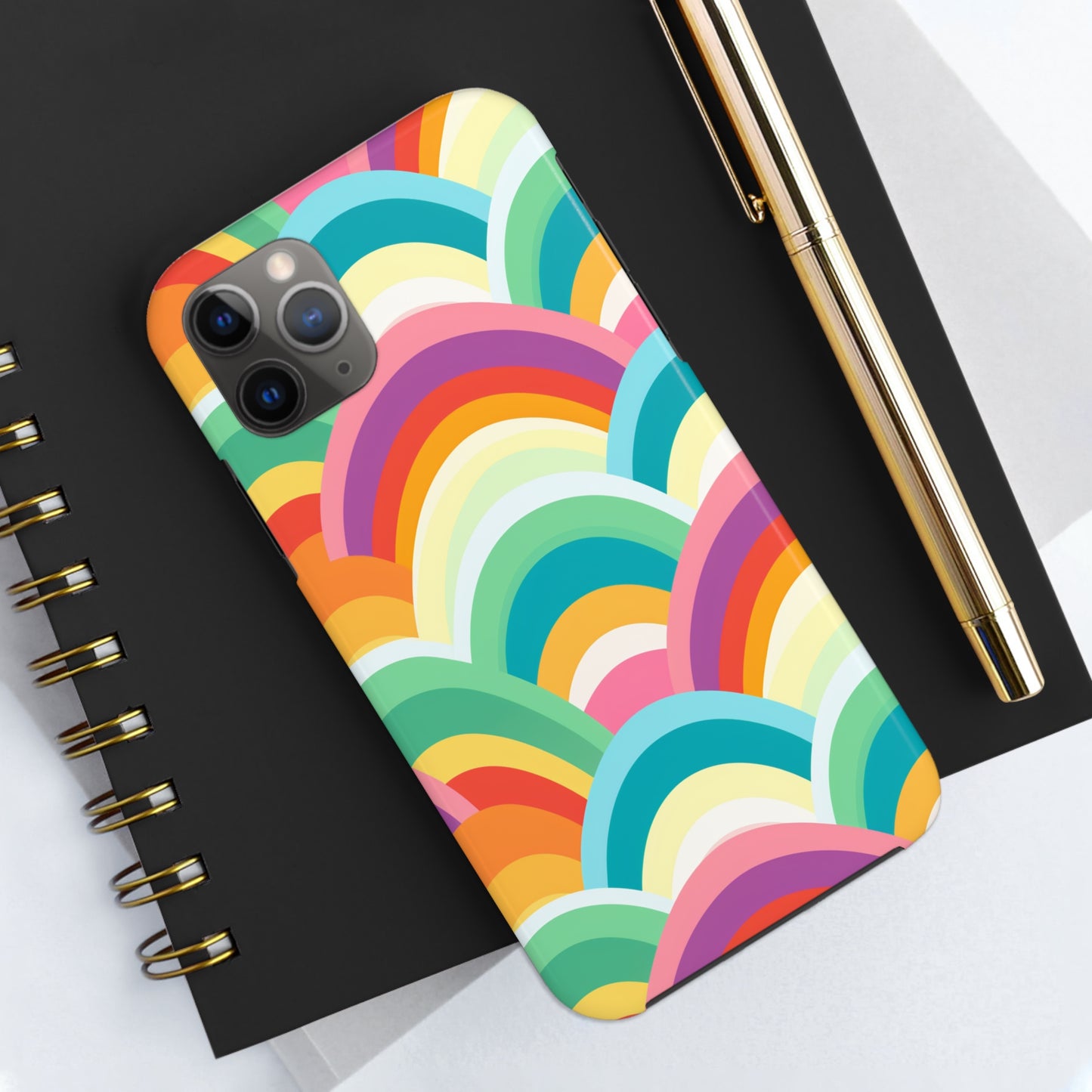 Rainbow Tough iPhone Case | Embrace Vibrant Style and Reliable Protection