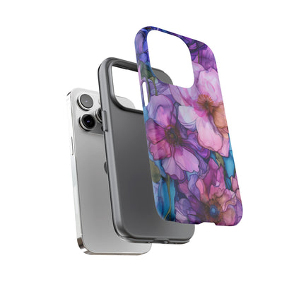 Purple Flower Stained Glass Phone Case