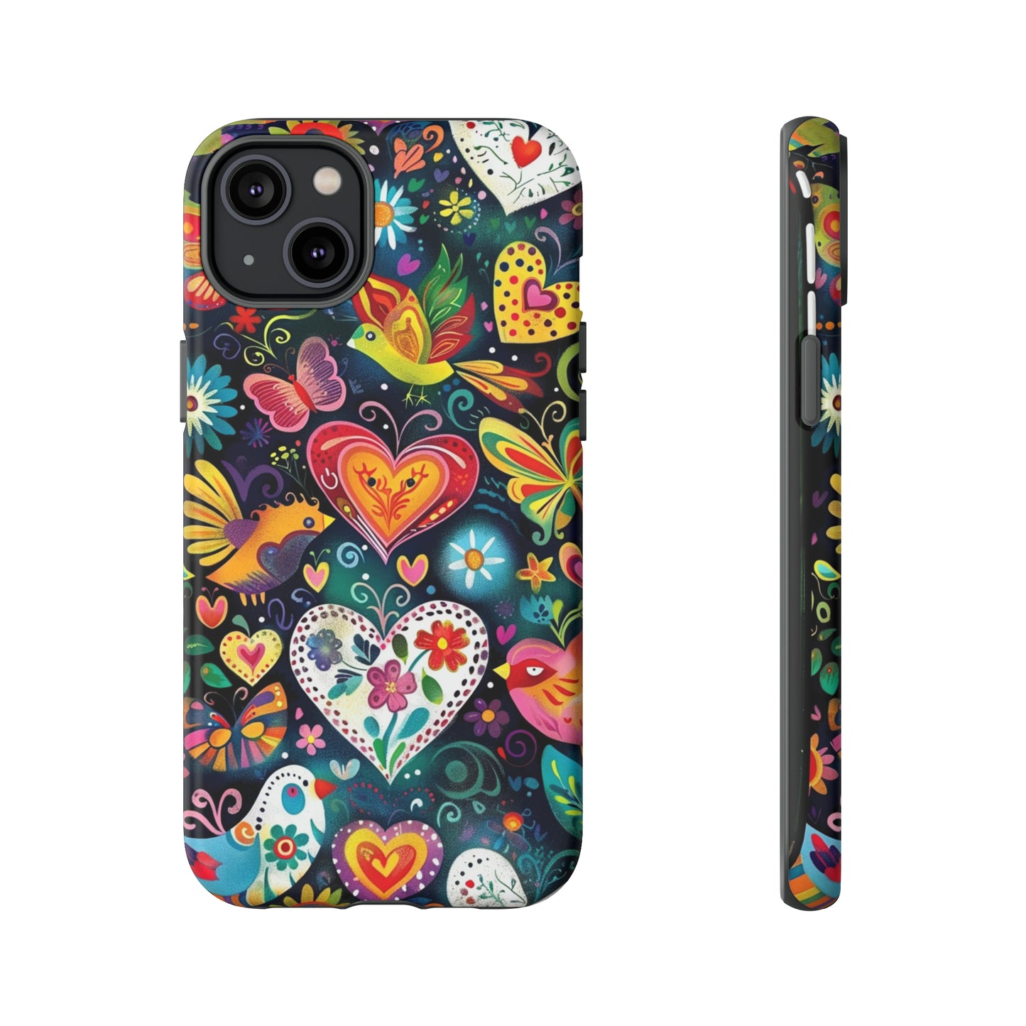 Floral Butterfly Magic Hearts Phone Case