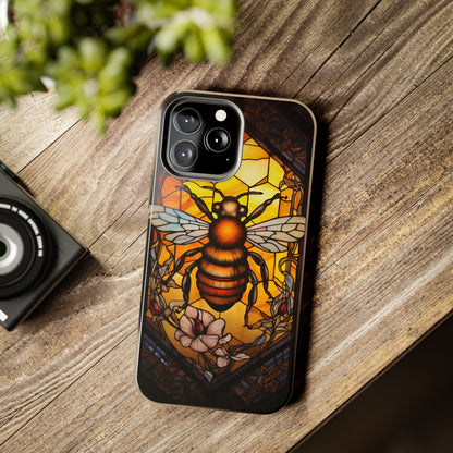 Stained glass Honey Bee iPhone Case | Embrace the Sweetness of Nature's Workers